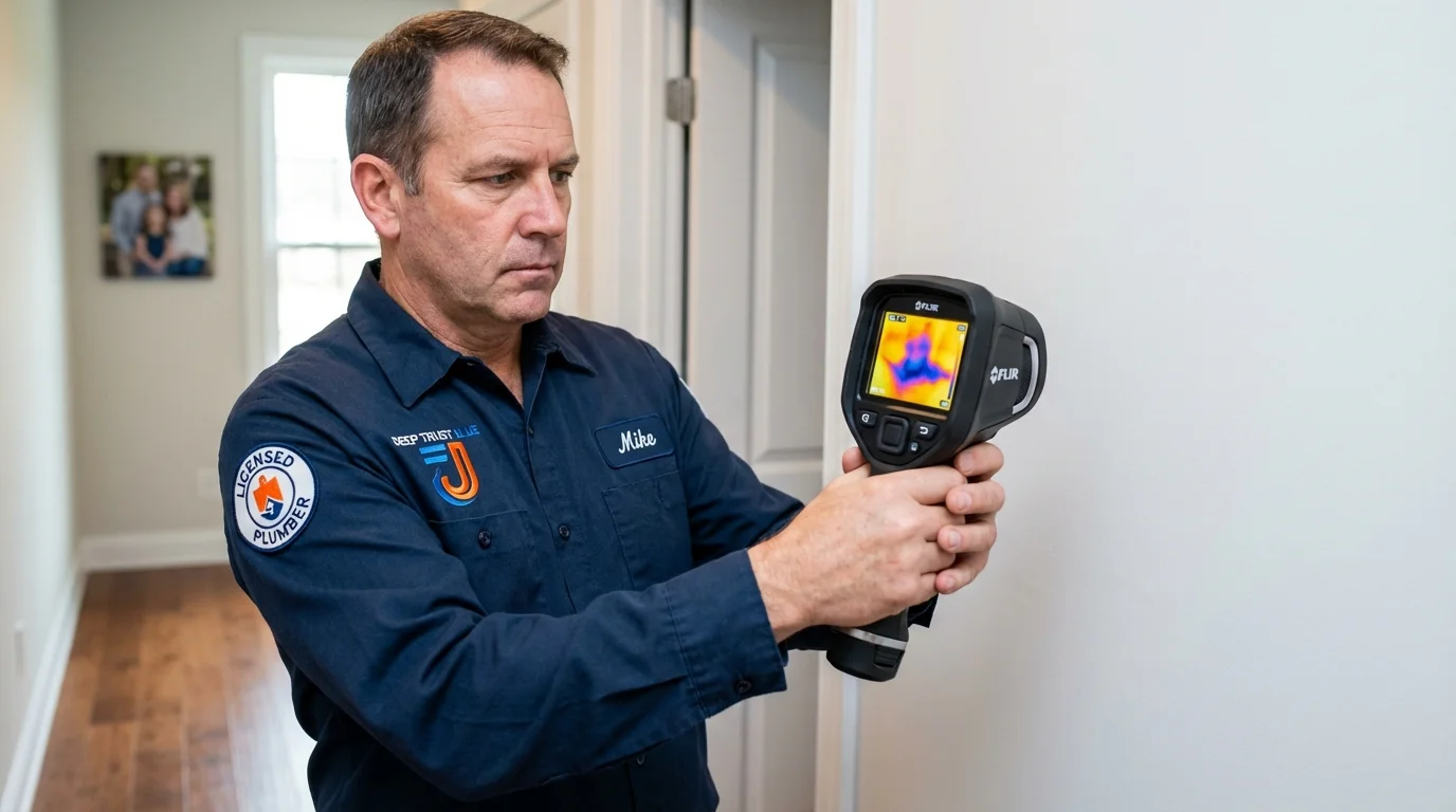 Thermal imaging leak detection by Johns Plumbing LLC in Ravenel
